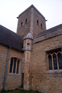 The angle of the south transept and the chancel October 2009